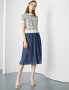 Minimal Pleated A-Line Skirt
