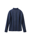 Solid Turtleneck Long Sleeve Top