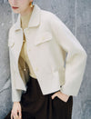 Detachable Collar Utility Cropped Jacket
