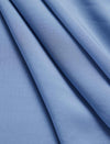 Dusty Blue Solid Permanent Pleat Midi A-Line Skirt