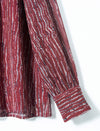 Chiffon Striped Bow Tie Blouse
