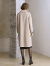 100% Wool Double-Breasted Maxi Coat