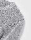 Notched V-Neck Graphic Knit Short Sleeve Top