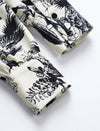 Botanical Print Bow Tie Blouse