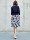 Plaid Print A-Line Skirt
