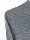 100% Wool Mock Neck Knit Top