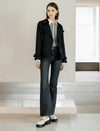 Collared Long Sleeve Belted Trench Coat