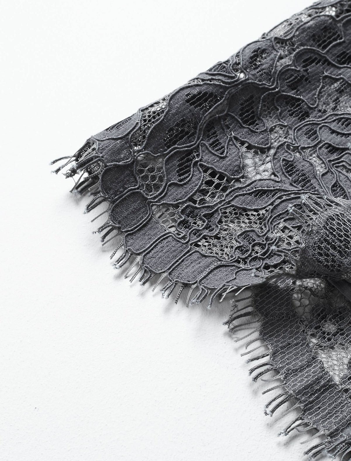 Lace Beaded Neckline Midi Dress