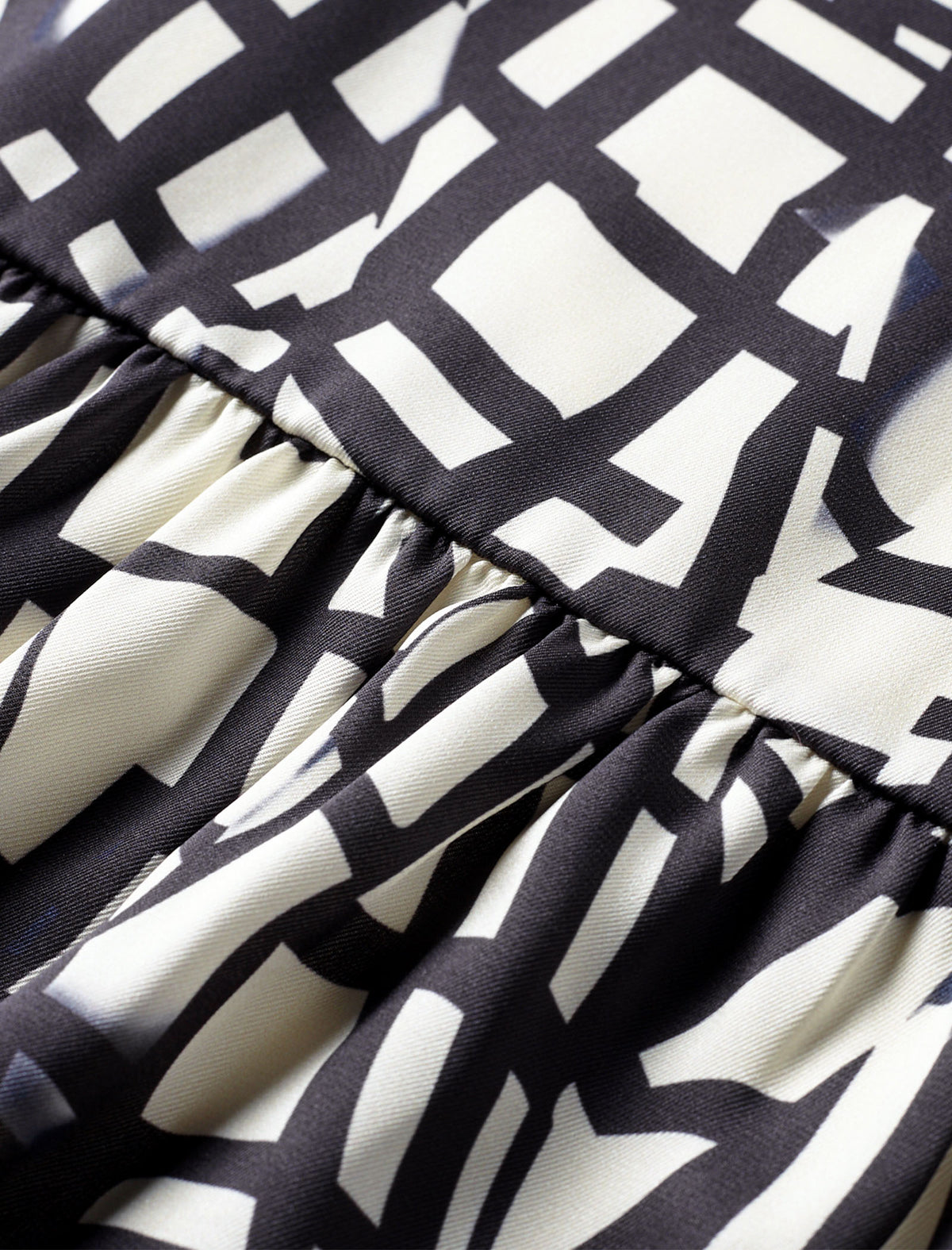 Geometric Print Sleeveless Midi Dress