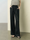 Linen Wide-Leg Drawstring Pants