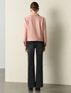 Suede-Feel Shirt Collar Button Jacket