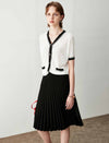 Elegant Pleated A-Line Skirt