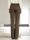 High-Rise Slim Bootcut Dress Pants