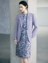 Floral Sleeveless Knee-Length Sheath Dress