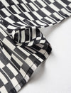 Checkered Button Up Blouse