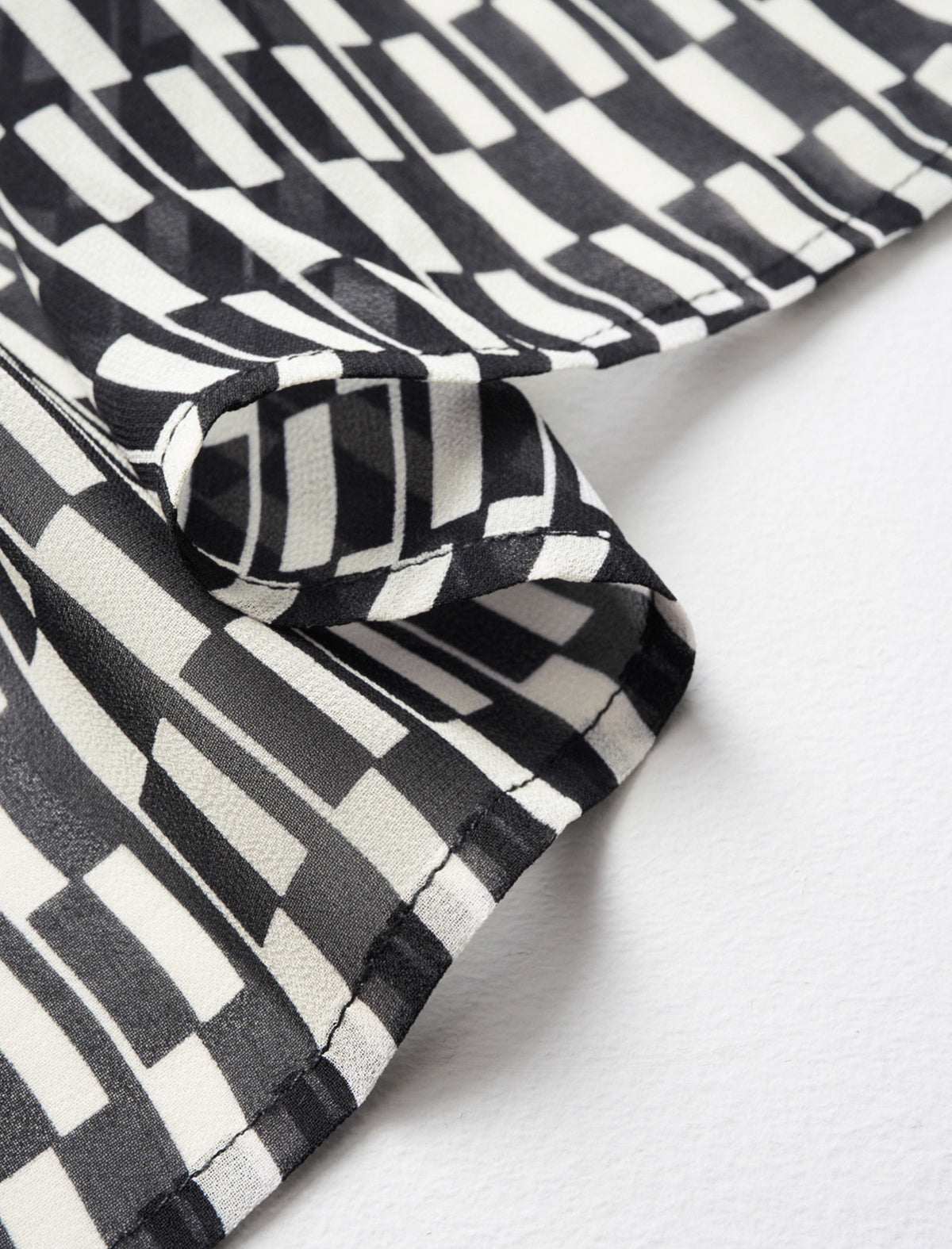 Checkered Button Up Blouse