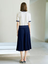 V-Neck Contrast Trim Short Sleeve Knit Cardigan