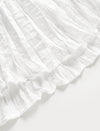 Flowy Textured Pleated Midi Skirt