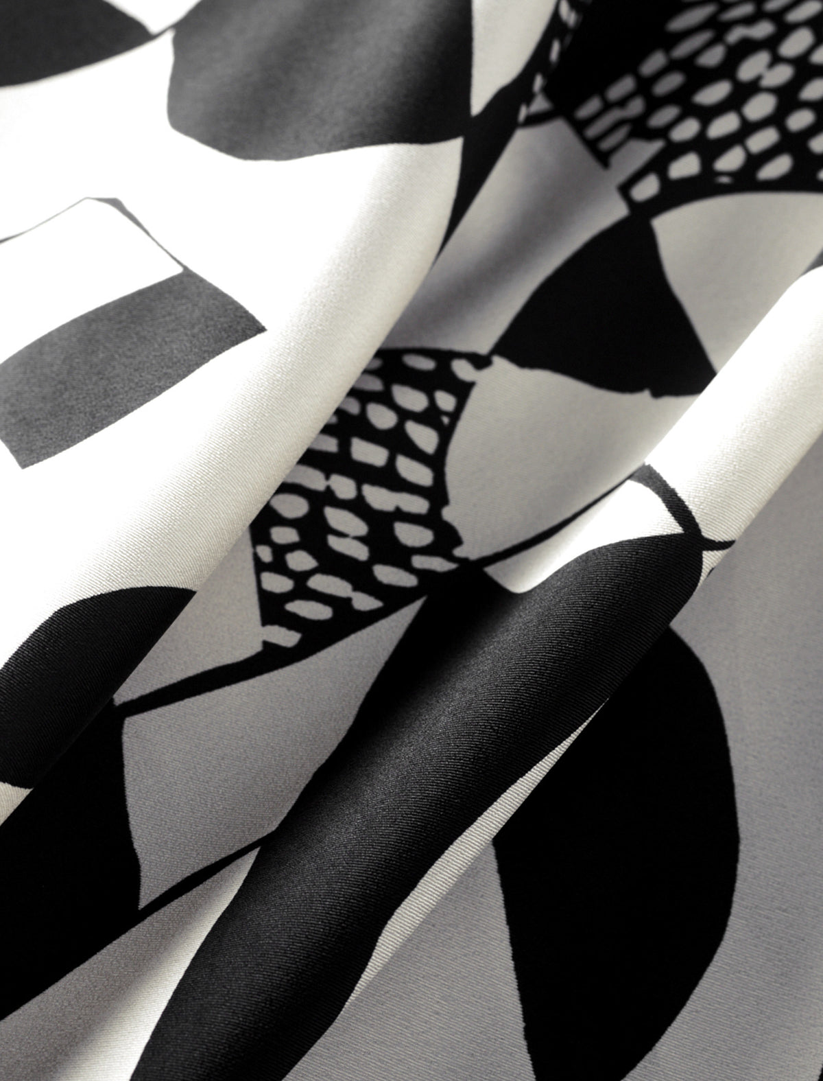 Reversible Geometric Print Mesh Detail Midi Skirt