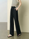 Linen Wide-Leg Drawstring Pants