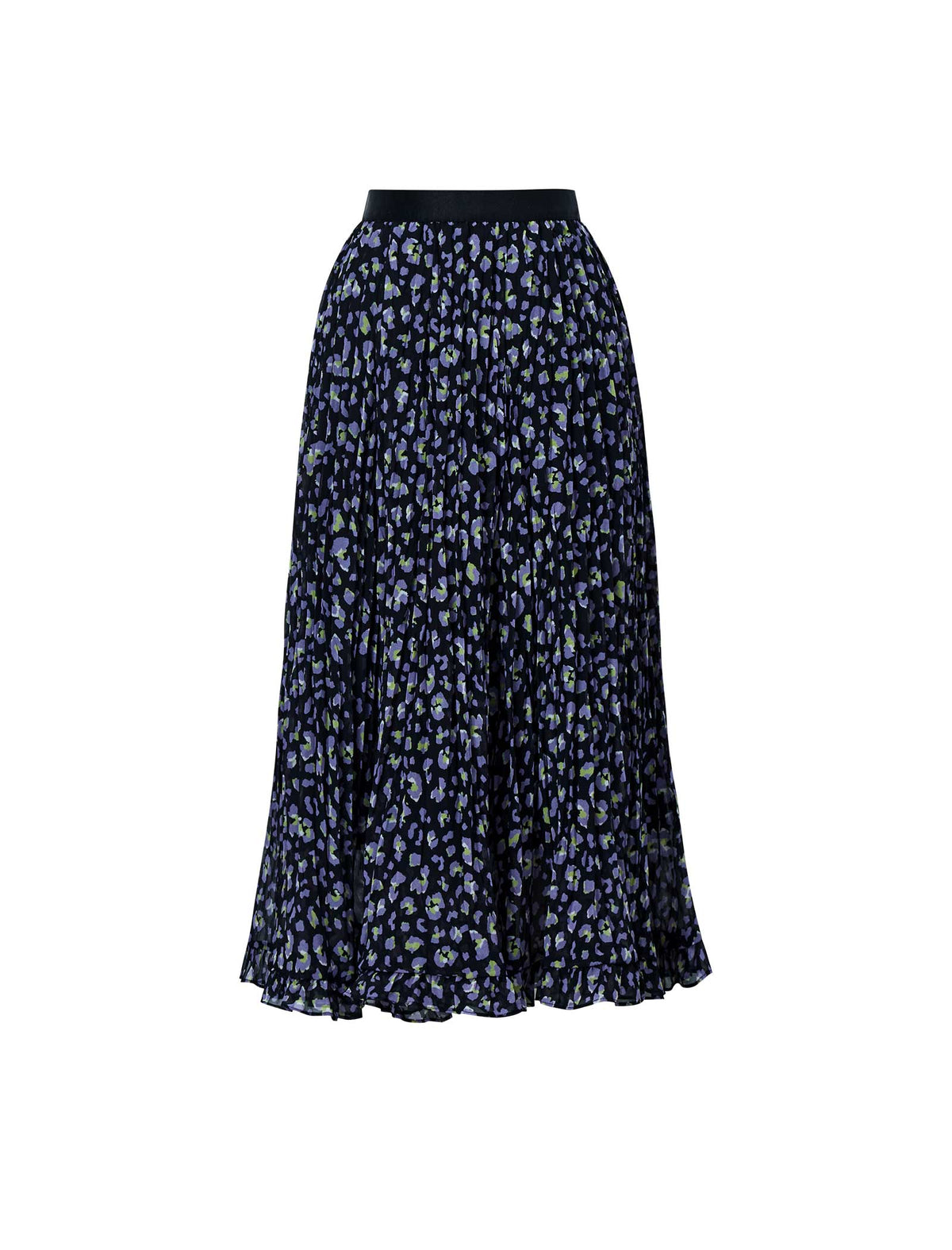 Floral Print A-Line Midi Skirt