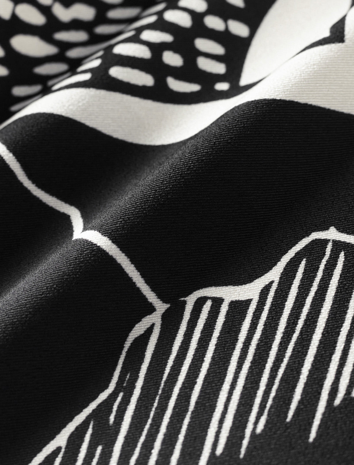 Reversible Geometric Print Mesh Detail Midi Skirt