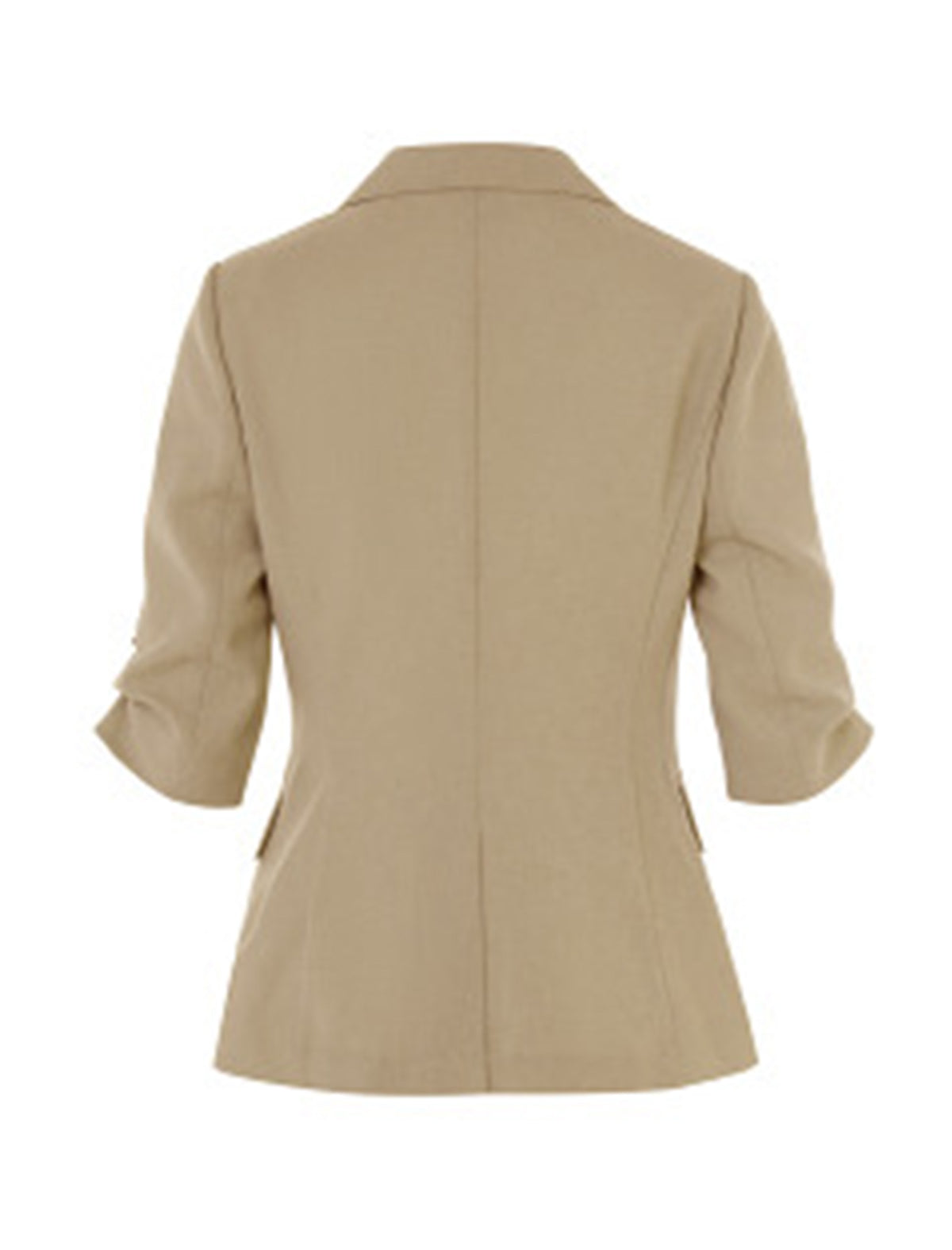 Lightweight Ruched Sleeve Blazer