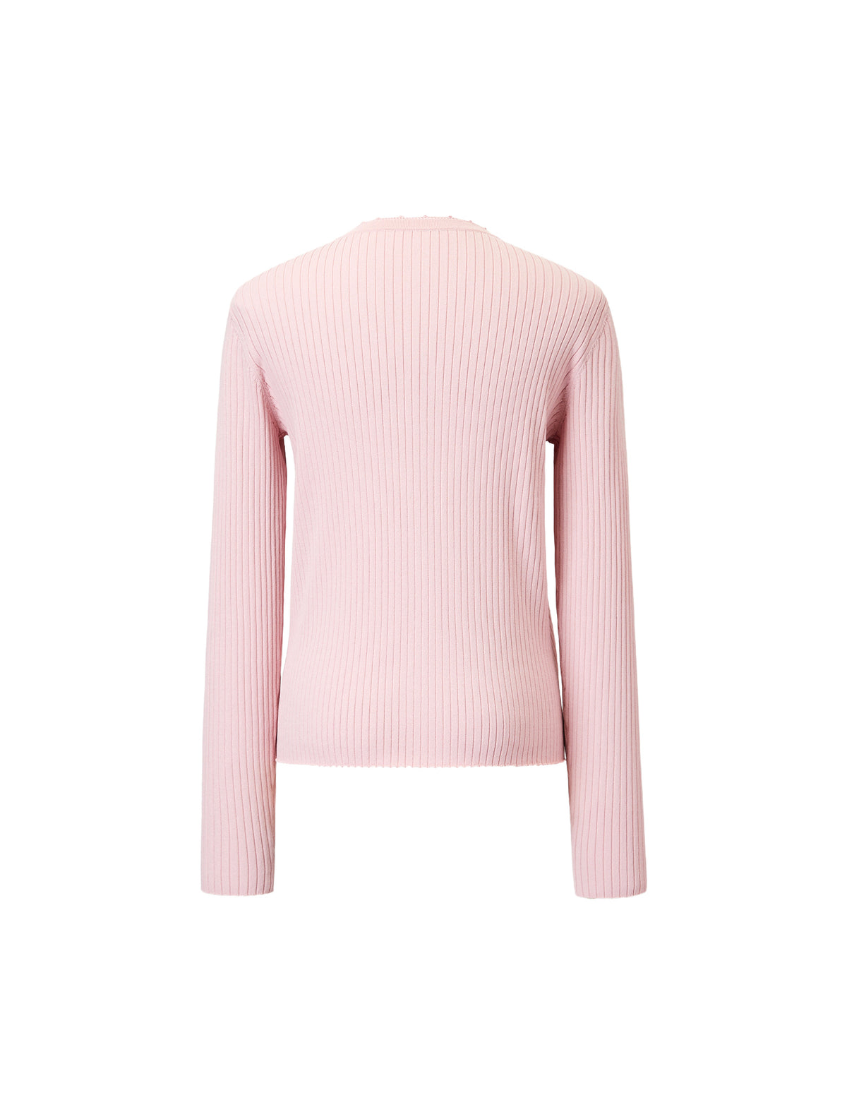 Ribbed Knit V-Neck Cardigan