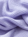 Lavender Scalloped Short Sleeve Knit Top