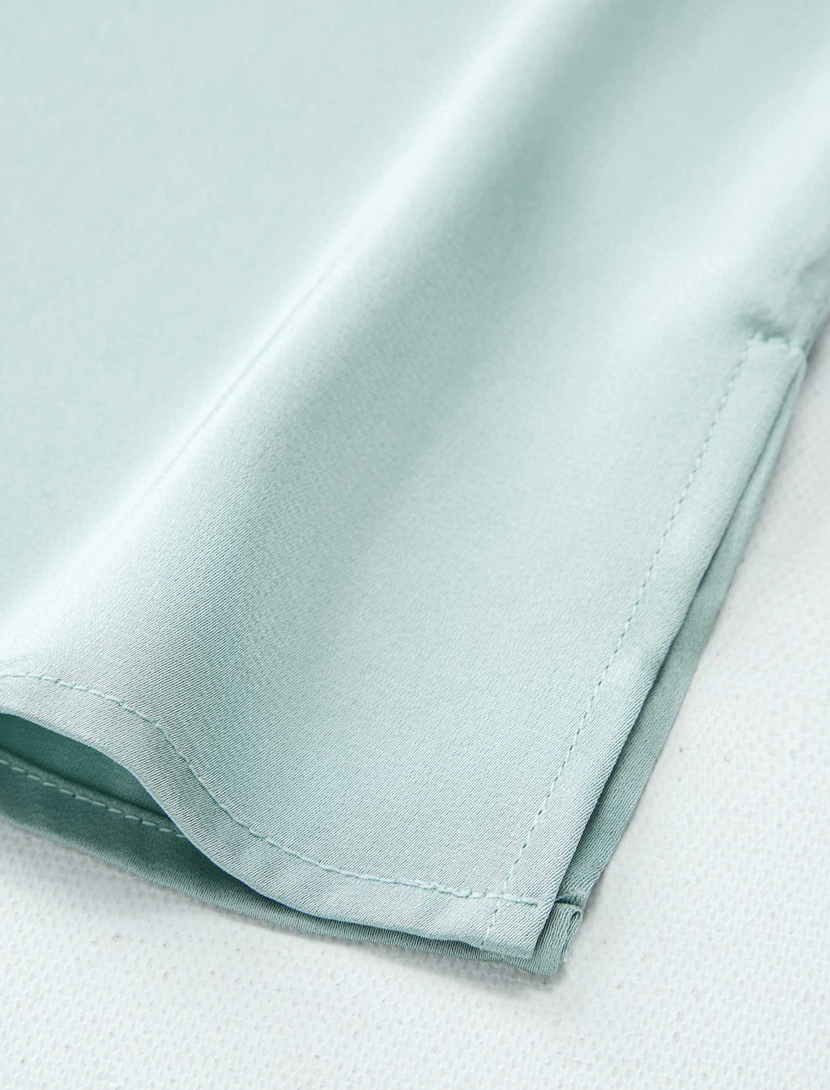 Mint Green V-Neck Cap Sleeve Blouse