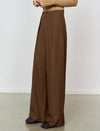 High Waist Wide‑Leg Long Trousers