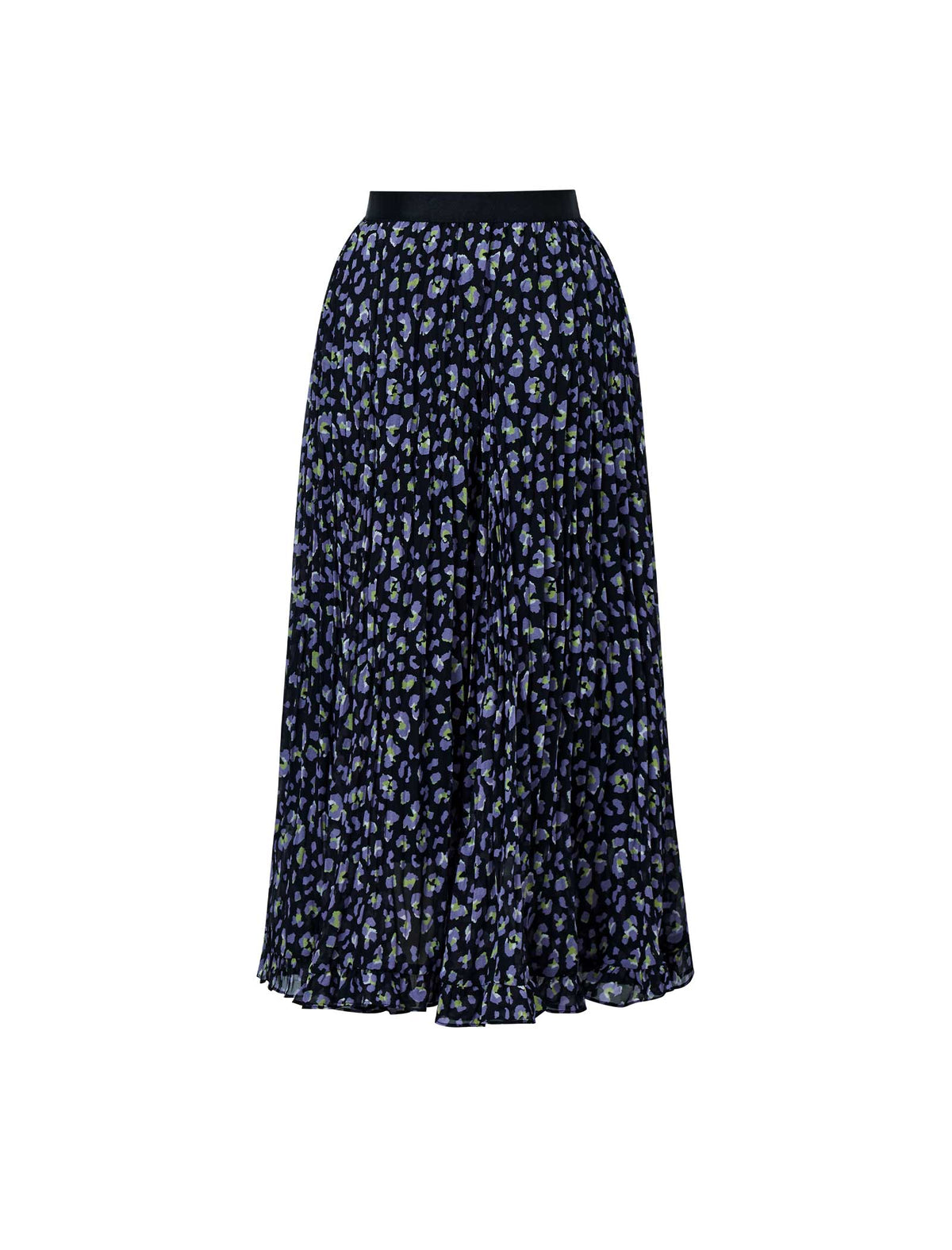 Floral Print A-Line Midi Skirt