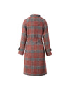 Wool Blend Knit Stand-Collar Raglan-Sleeve Coat