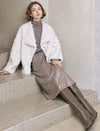 All-Over Sequin Turtleneck Midi Dress