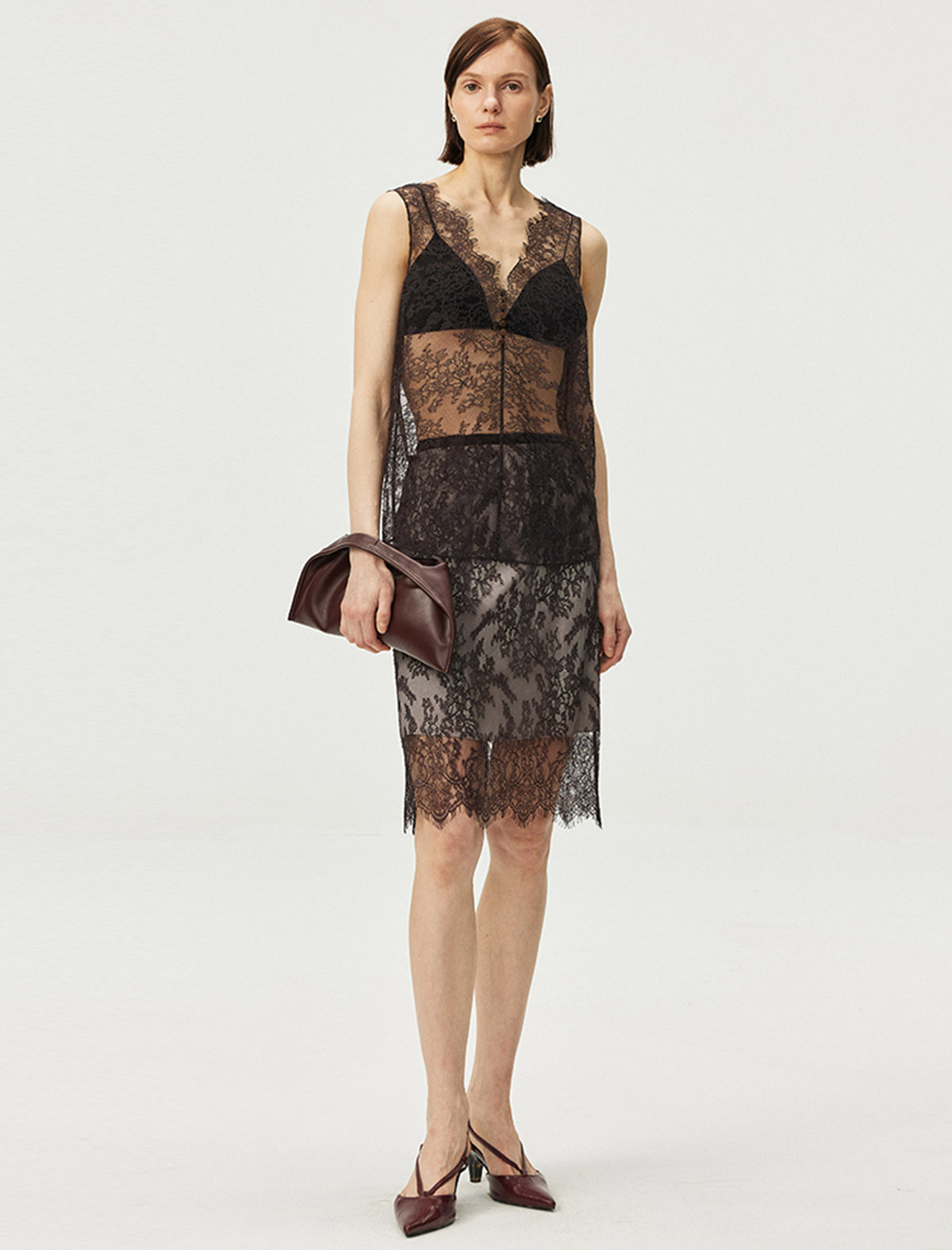 Sheer Lace Sleeveless Top