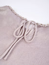 Embellished Neckline Textured Top