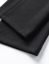 Stylish Black Drawstring Wide Leg Pants