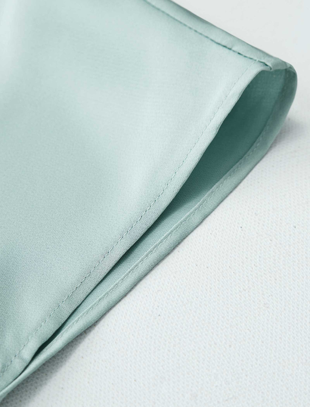 Mint Green V-Neck Cap Sleeve Blouse