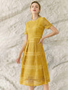 Salerno Soft Lace A-Line Midi Dress