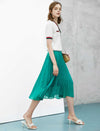 Minimal Pleated A-Line Skirt