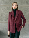 Sparkle Tweed Wool-Blend Blazer