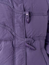 Purple Duffle Hooded Down Jacket