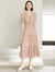 Lace V-Neck Flared Midi Dress