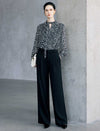 Pure Wool High Waist Wide Leg Pants