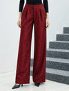Pocket Straight-Fit Wide-Leg Pants