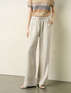 Linen Wide-Leg Drawstring Pants