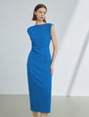 Boat Neck Midi Dress