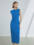 Boat Neck Midi Dress