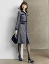 Colorblock Collared Pocket Fitted Dress