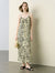 Leopard Print Slip Silk Maxi Dress